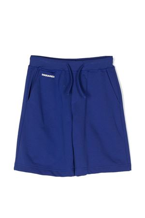 Blue cotton shorts DSQUARED KIDS | DQ1443D0A2FDQ870